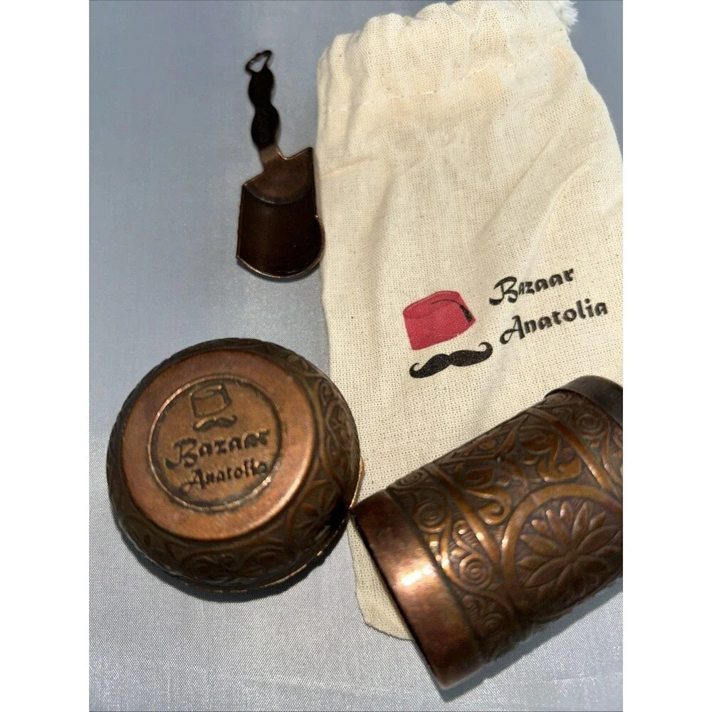 Turkish Armenian Pepper Salt Spice Mill Bazaar Anatolia Handcrafted Copper